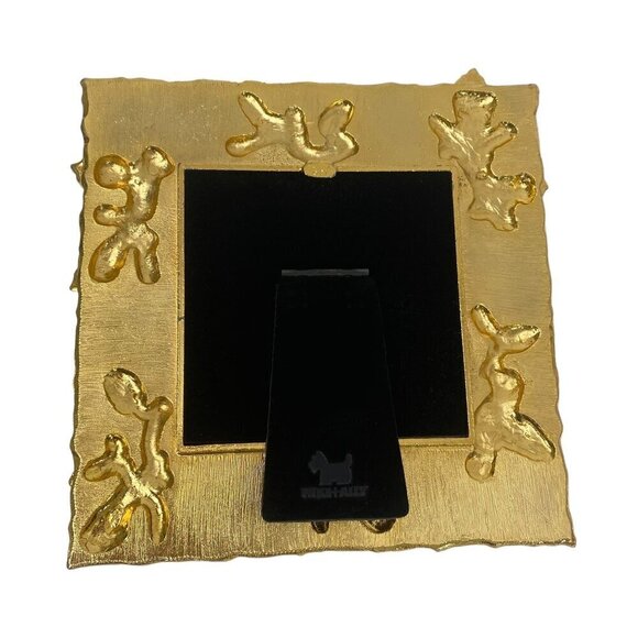 MIKE & ALLY Picture Frame Autumn Leaf Enamel Metal 3.5" Photo Yellow Orange - Picture 5 of 9